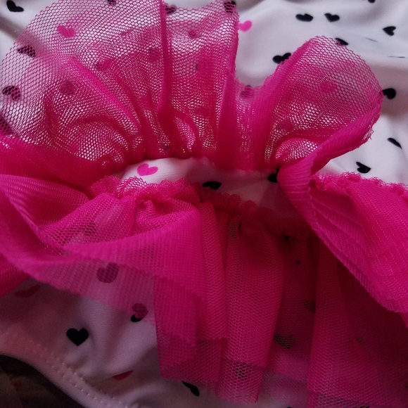 Like new Tutu heart swimsuit size 24 mos - Picture 5 of 6